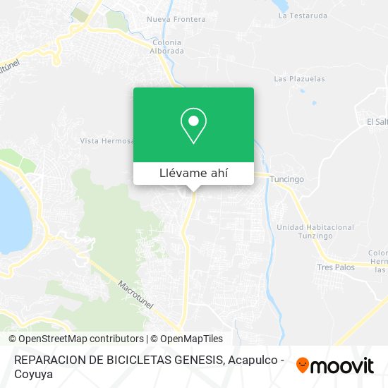 Mapa de REPARACION DE BICICLETAS GENESIS