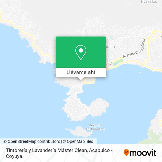 Mapa de Tintorería y Lavandería Máster Clean
