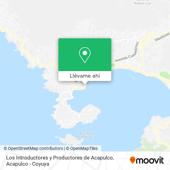 Mapa de Los Introductores y Productores de Acapulco