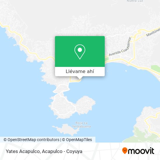 Mapa de Yates Acapulco