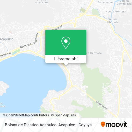 Mapa de Bolsas de Plastico Acapulco