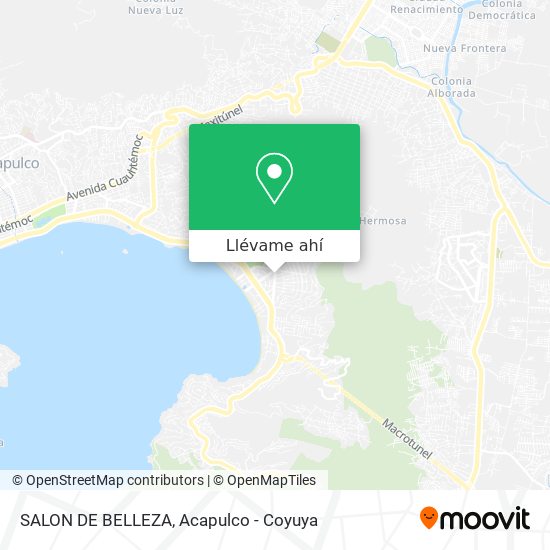 Mapa de SALON DE BELLEZA