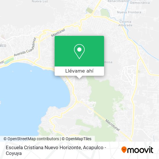 Mapa de Escuela Cristiana Nuevo Horizonte