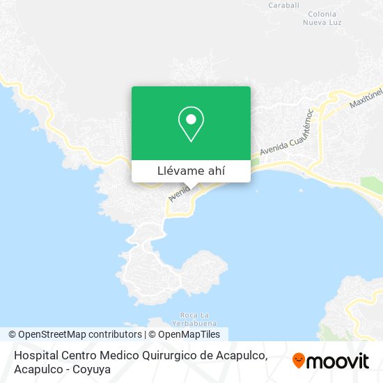 Mapa de Hospital Centro Medico Quirurgico de Acapulco