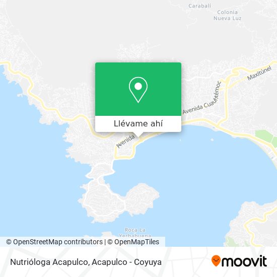 Mapa de Nutrióloga Acapulco