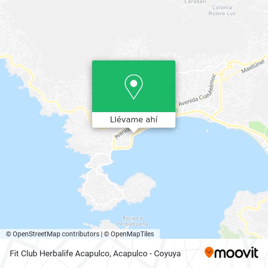 Mapa de Fit Club Herbalife Acapulco