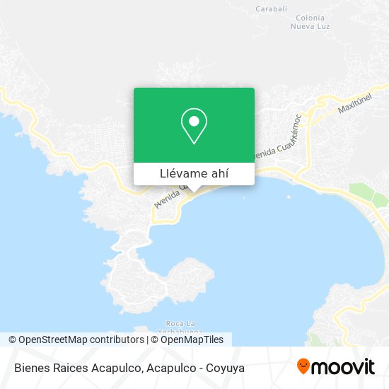 Mapa de Bienes Raices Acapulco