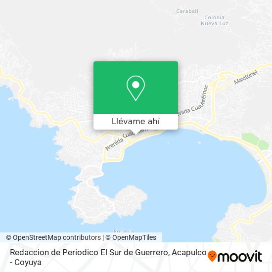 Mapa de Redaccion de Periodico El Sur de Guerrero