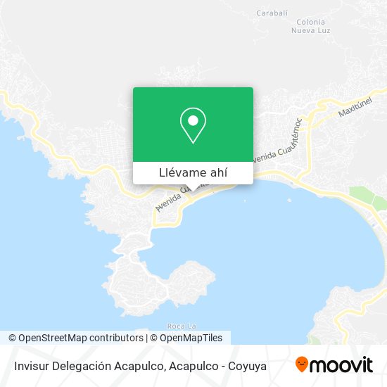 Mapa de Invisur Delegación Acapulco