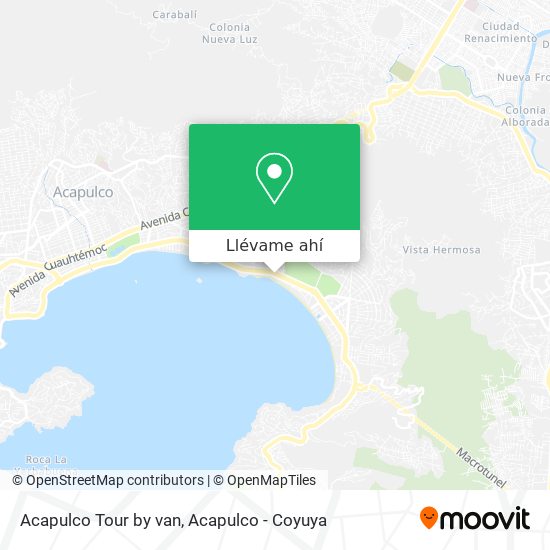 Mapa de Acapulco Tour by van