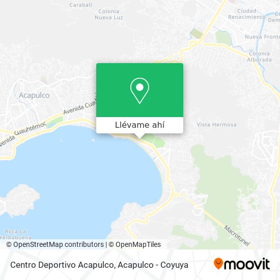 Mapa de Centro Deportivo Acapulco