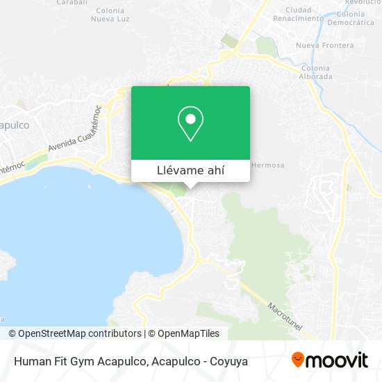 Mapa de Human Fit Gym Acapulco
