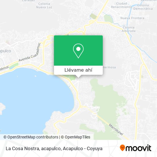 Mapa de La Cosa Nostra, acapulco