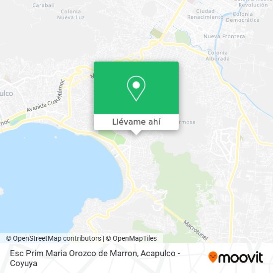 Mapa de Esc Prim Maria Orozco de Marron