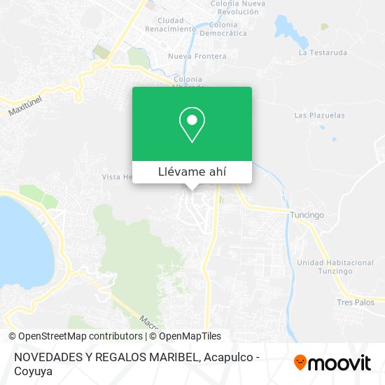 Mapa de NOVEDADES Y REGALOS MARIBEL