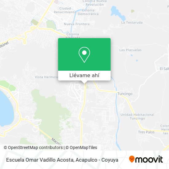 Mapa de Escuela Omar Vadillo Acosta