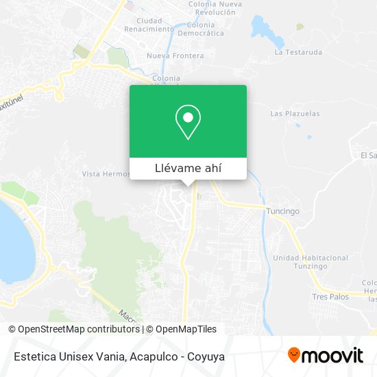 Mapa de Estetica Unisex Vania
