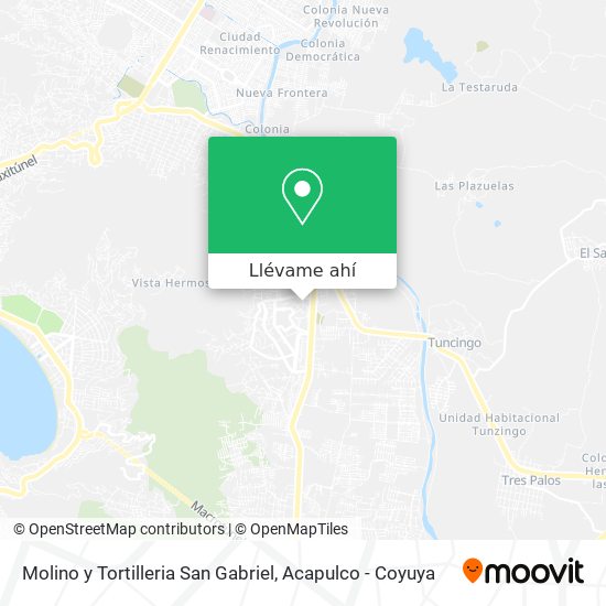 Mapa de Molino y Tortilleria San Gabriel