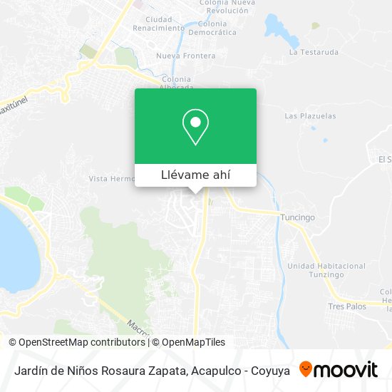 Mapa de Jardín de Niños Rosaura Zapata