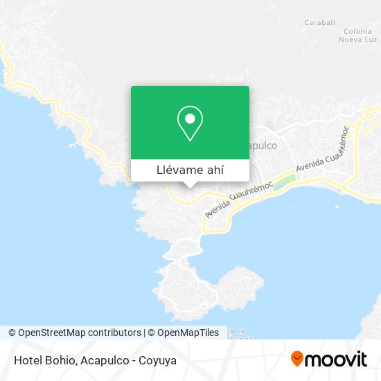 Mapa de Hotel Bohio