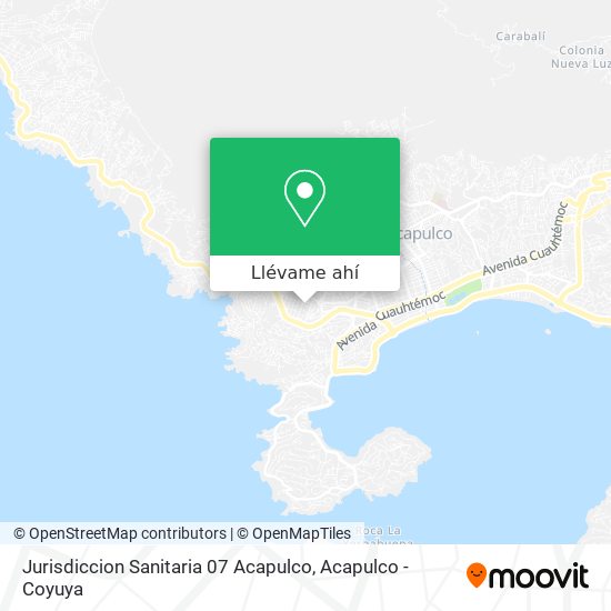 Mapa de Jurisdiccion Sanitaria 07 Acapulco