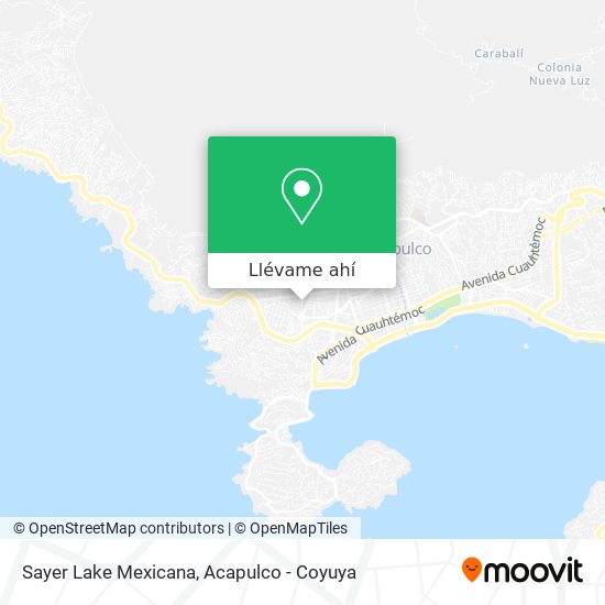 Mapa de Sayer Lake Mexicana