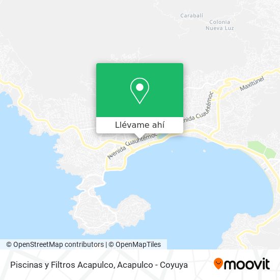 Mapa de Piscinas y Filtros Acapulco