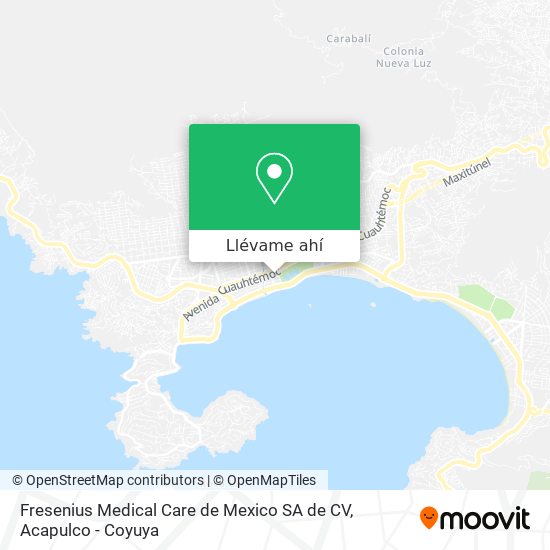 Mapa de Fresenius Medical Care de Mexico SA de CV