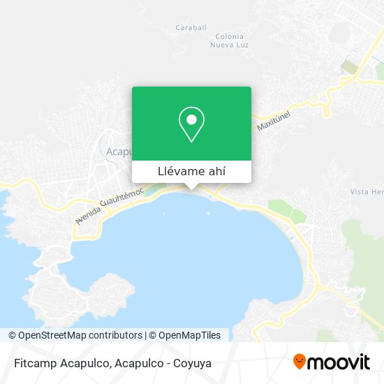 Mapa de Fitcamp Acapulco