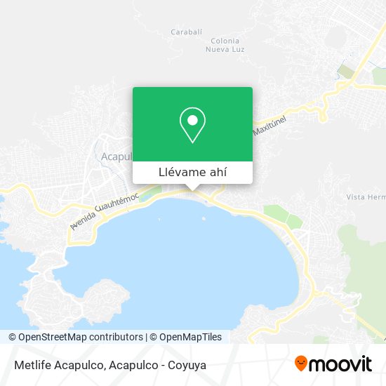 Mapa de Metlife Acapulco