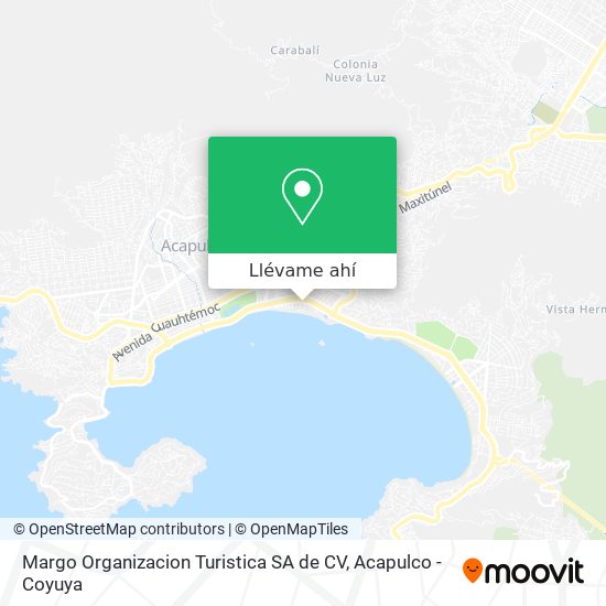 Mapa de Margo Organizacion Turistica SA de CV