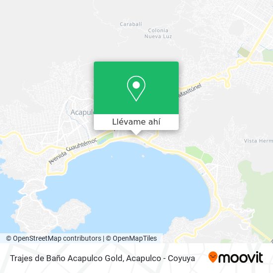 Mapa de Trajes de Baño Acapulco Gold
