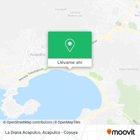 Mapa de La Diana Acapulco