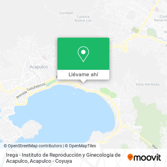 Mapa de Irega - Instituto de Reproducción y Ginecología de Acapulco