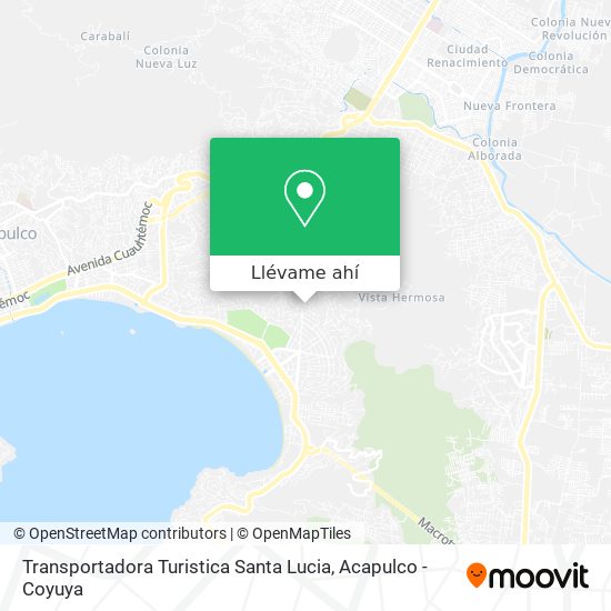 Mapa de Transportadora Turistica Santa Lucia