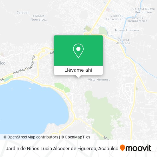 Mapa de Jardín de Niños Lucia Alcocer de Figueroa