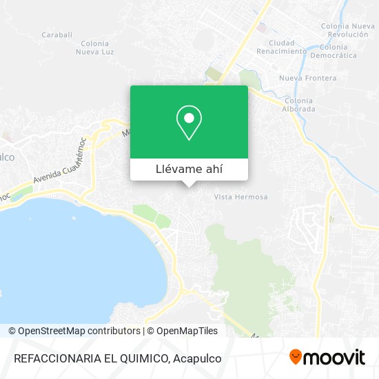 Mapa de REFACCIONARIA EL QUIMICO