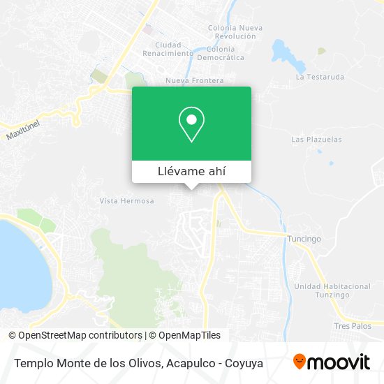 Mapa de Templo Monte de los Olivos