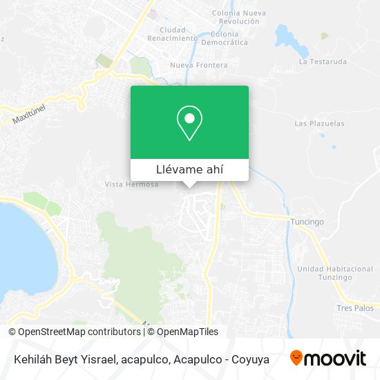 Mapa de Kehiláh Beyt Yisrael, acapulco