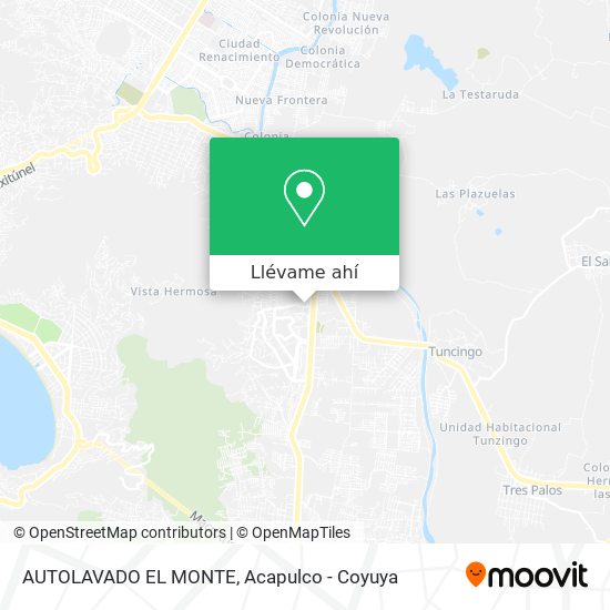 Mapa de AUTOLAVADO EL MONTE