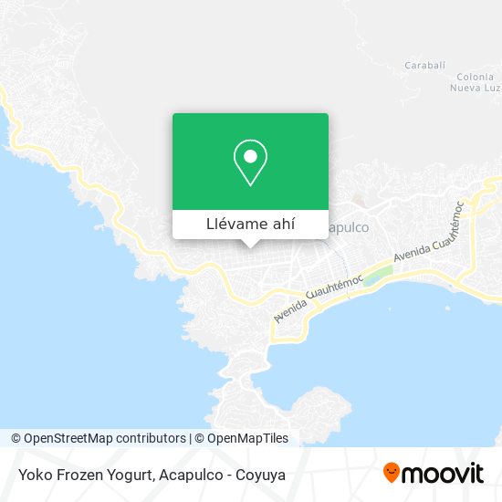 Mapa de Yoko Frozen Yogurt