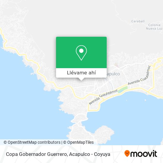 Mapa de Copa Gobernador Guerrero