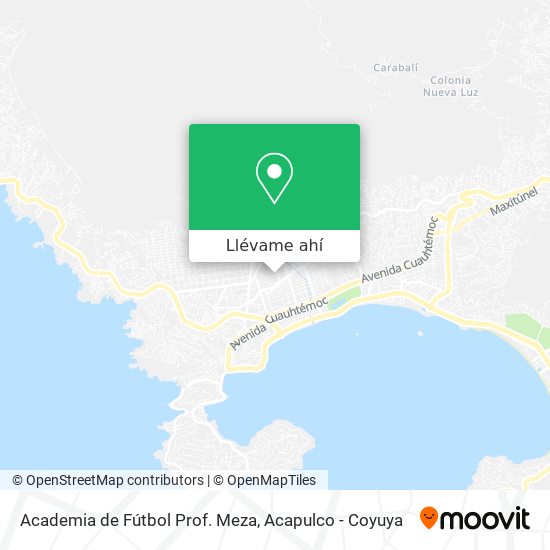 Mapa de Academia de Fútbol Prof. Meza