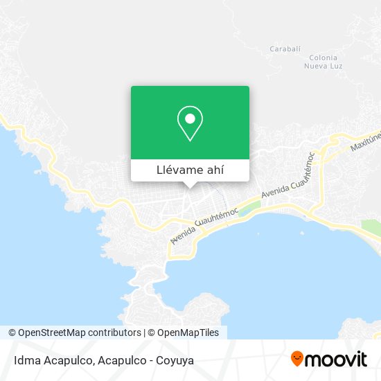 Mapa de Idma Acapulco