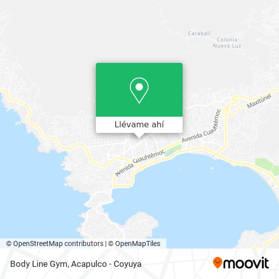 Mapa de Body Line Gym