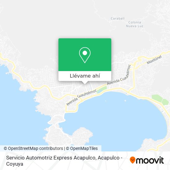 Mapa de Servicio Automotriz Express Acapulco