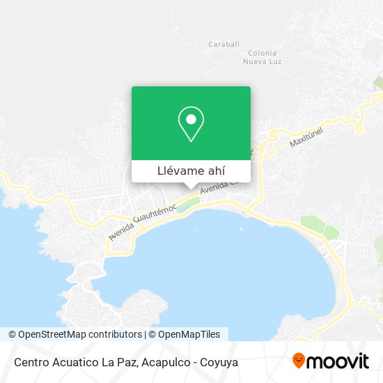 Mapa de Centro Acuatico La Paz