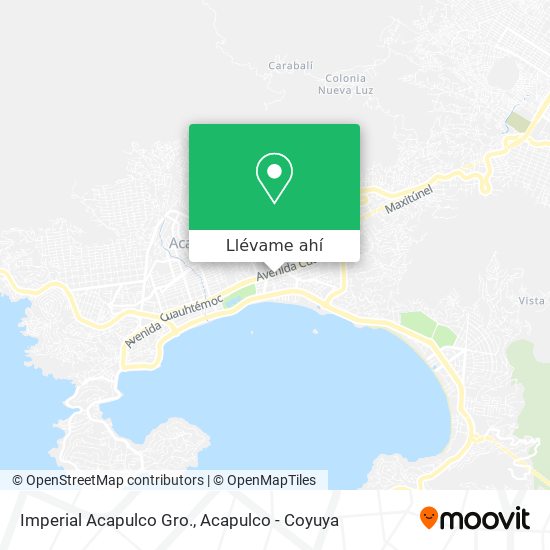 Mapa de Imperial Acapulco Gro.