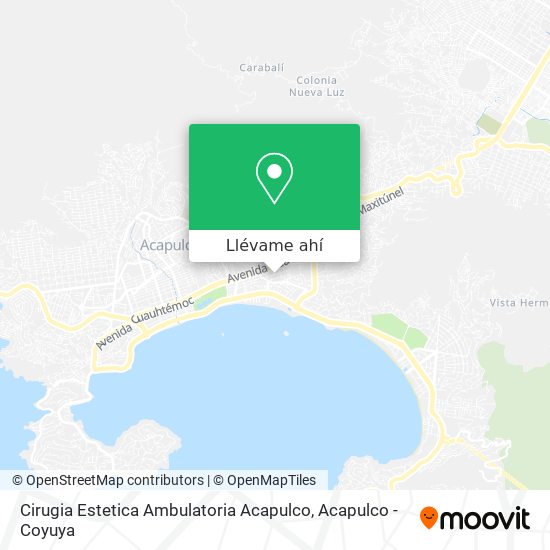 Mapa de Cirugia Estetica Ambulatoria Acapulco