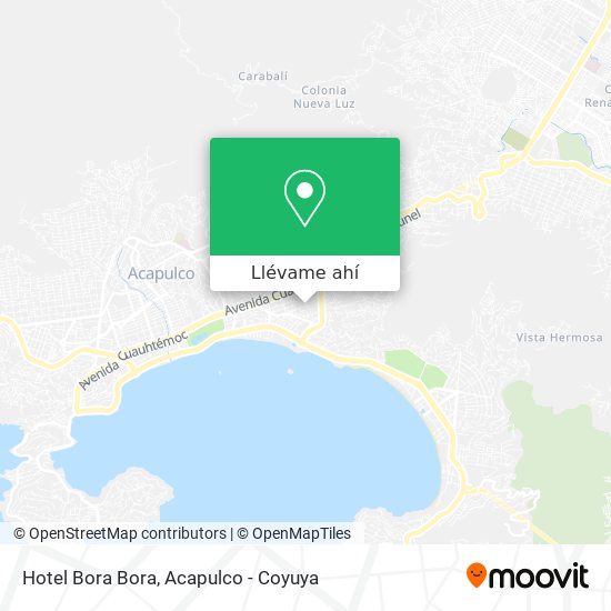 Mapa de Hotel Bora Bora